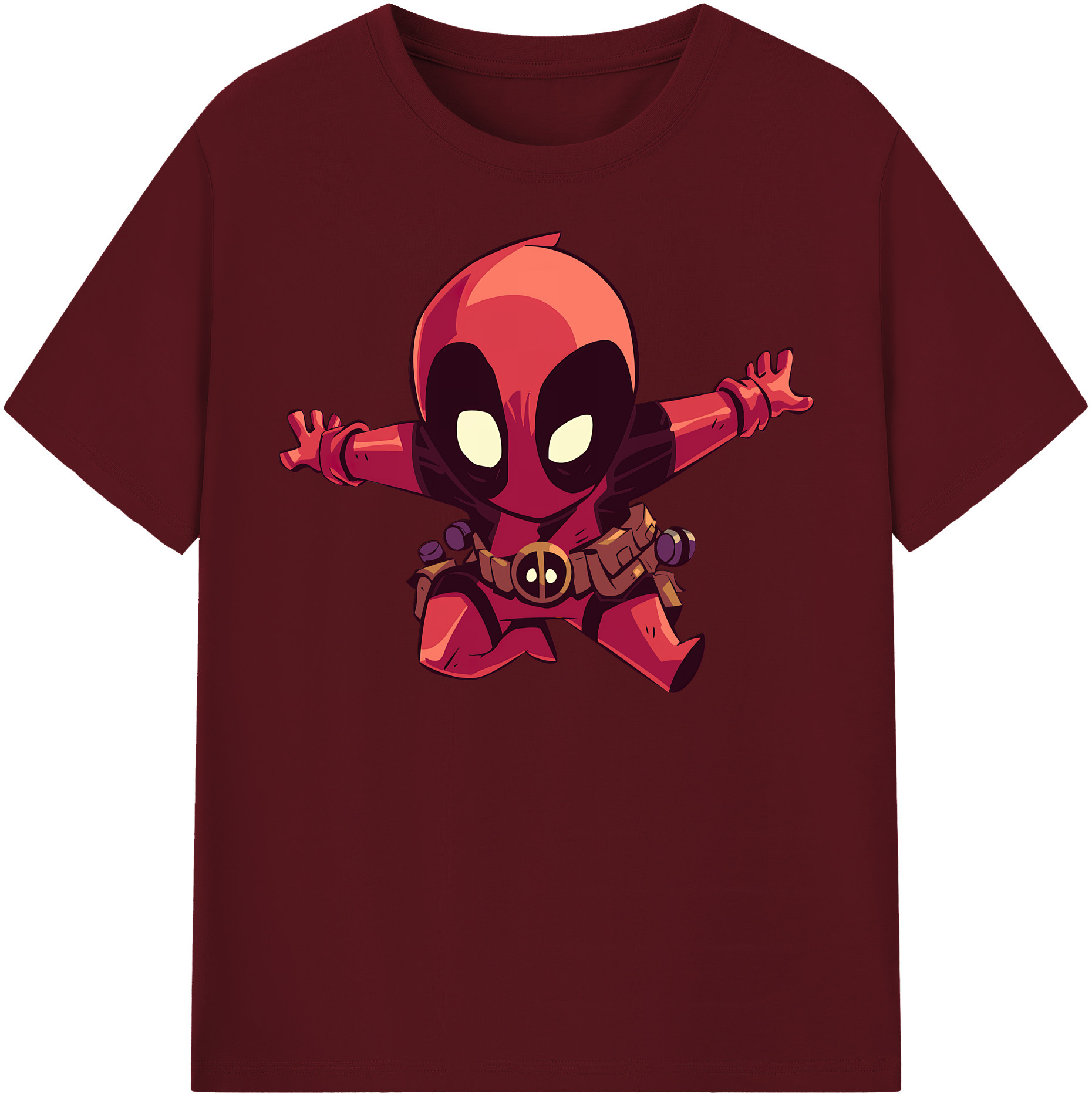 （画像用） Deadpool デッドプール 綿100％半袖Tシャツ（フロントプリント）